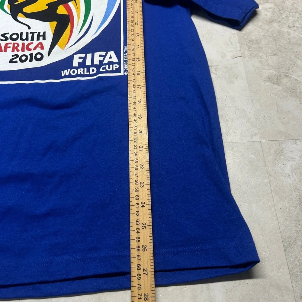 Adidas FIFA World Cup 2010 South Africa T-Shirt Blue Mens Small NWT Stains